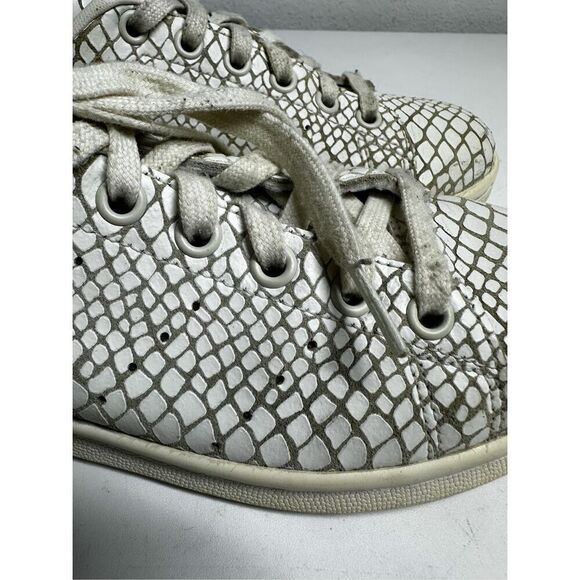 Adidas Stan Smith Trainer White Snakeskin Unisex Size 6 2015 S75136 Sneakers - Picture 2 of 9